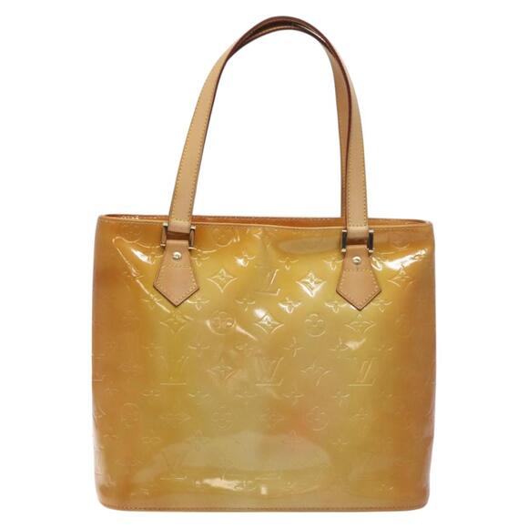 LOUIS VUITTON Monogram Vernis Houston Hand Bag Beige M91004 - Picture 13 of 16